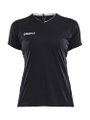 Craft Sport-Shirt Progress Practice (100% Polyester) schwarz Damen